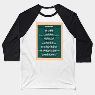 Algebraic Formulas Baseball T-Shirt